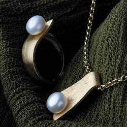 نیم ست مروارید بندر لنگه