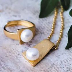 نیم ست مروارید بندر لنگه