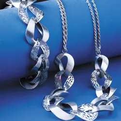 نیم ست نقره ناندل