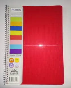 دفتر 50 برگ 2 خط فنری فکور | اطمینان در انتخاب فروشگاه ترنج مارکت تحویل درب منزل