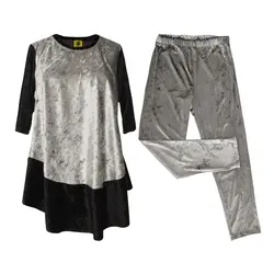 تونیک شلوار دخترانه نقره ریزون