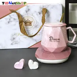 ماگ سرامیکی هیتر دار جعبه کادویی مدل ماربل | فروشگاه تونت شاپ