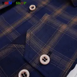 پیراهن چهارخونه مردانه آستین بلند کد 2210