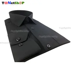 پیراهن مردانه آستین کوتاه مشکی بروجرد اصل | 70% نخ - تونت شاپ