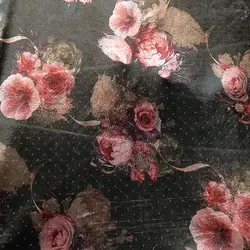 پارچه لباس مخمل مدل نگین دار کد 1210