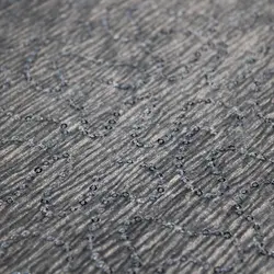 پارچه مخمل پلیسه مدل پولک دوزی کد 1170