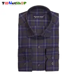 پیراهن چهارخونه مردانه آستین بلند کد 2207