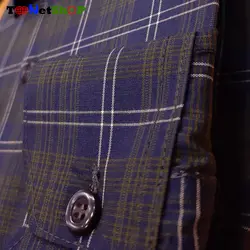 پیراهن چهارخونه مردانه آستین بلند کد 2207