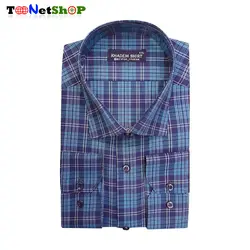 پیراهن چهارخونه مردانه آستین بلند کد 2206