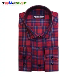 پیراهن چهارخونه مردانه آستین بلند کد 2205