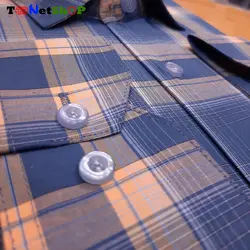 پیراهن چهارخونه مردانه آستین بلند کد 2197