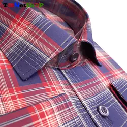 پیراهن چهارخونه مردانه آستین بلند کد 2196