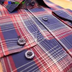 پیراهن چهارخونه مردانه آستین بلند کد 2196