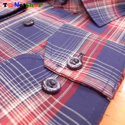 پیراهن چهارخونه مردانه آستین بلند کد 2196