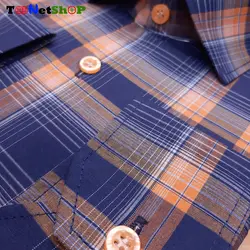 پیراهن چهارخونه مردانه آستین بلند کد 2193