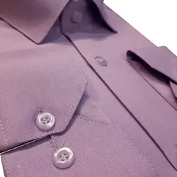 پیراهن مردانه آستین بلند فلورا رنگ بنفش کد 2190