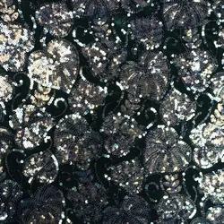 پارچه لباس مخمل مدل پولک دوزی کد 1155