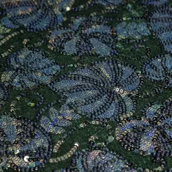 پارچه لباس مخمل مدل پولک دوزی کد 1155