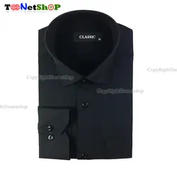 پیراهن مردانه مشکی تترون یزد کد 2110 | تترون یزد 50% نخ - فروشگاه اینترنتی تونت شاپ