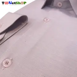 پیراهن مردانه آستین کوتاه فلورا رنگ یاسی کد 2171