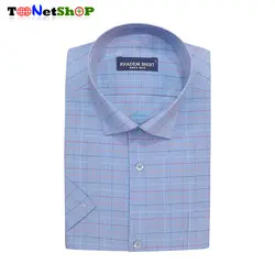 پیراهن چهارخانه مردانه آستین کوتاه کد 2154