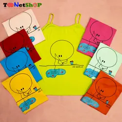 تاپ دخترانه ویسکوز طرح فانتزی