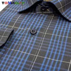 پیراهن چهارخانه مردانه نخی کد 2133