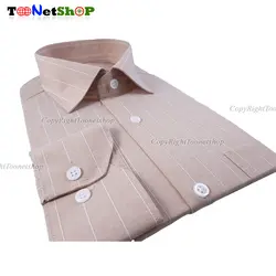 پیراهن مردانه راهدار شکلاتی کد 2068