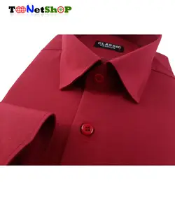 فروش ویژه پیراهن مردانه زرشکی کد 2001 | فروشگاه اینترنتی تونت شاپ