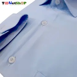 پیراهن مردانه آبی روشن کد 2157