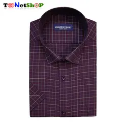 پیراهن چهارخانه مردانه آستین کوتاه کد 2150