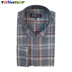 پیراهن چهارخانه مردانه نخی کد 2150