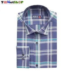 پیراهن چهارخانه مردانه نخی کد 2149