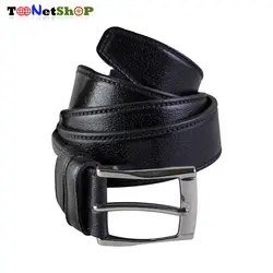 کمربند مردانه چرم طبیعی مشکی