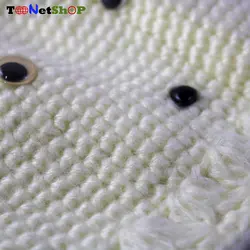 کلاه بافتنی نوزادی طرح خرس کد 146
