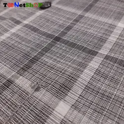 قیمت و خرید پیراهن چهارخانه مردانه آستین کوتاه خاکستری تیره | - فروشگاه تونت شاپ