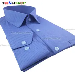پیراهن مردانه راهدار آبی کد 2072
