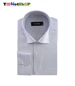 پیراهن مردانه راهدار آبی کد 2056