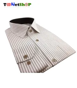 پیراهن مردانه راهدار کرم کد 2052