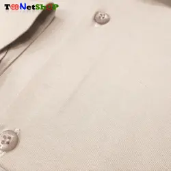 پیراهن مردانه کرم آستین کوتاه فلورا کد 2177