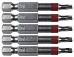 سری نوک پیچ گوشتی ستاره ای T15 طول 50 میلیمتر کروم