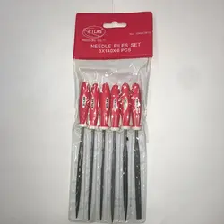 سوهان دم موشی 6 عددی 14 سانت اطلس با دسته