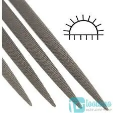 سوهان دم موشی نیم گرد 14 سانت باهکو دنده صفر