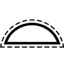 سوهان دم موشی نیم گرد 14 سانت باهکو دنده صفر