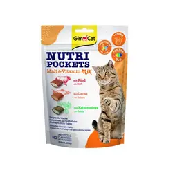 تشویقی گربه  جیم کت حاوی مالت و ویتامین با طعم میکس