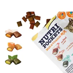 تشویقی گربه  جیم کت حاوی مالت و ویتامین با طعم میکس