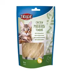 تشویقی گربه فیله مرغ تریکسی بسته بندی 3 عددی