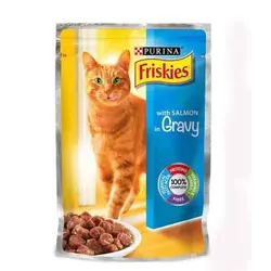 سوپ گربه بالغ فریسکیز با طعم ماهی سالمون _Friskies