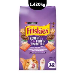 غذای خشک گربه بالغ فریسکیز  بسته بنفش _ Friskies