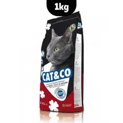 غذای خشک گربه کت اند کو با طعم گوشت و مرغ _ Cat and Co